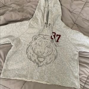 cropped hoodie